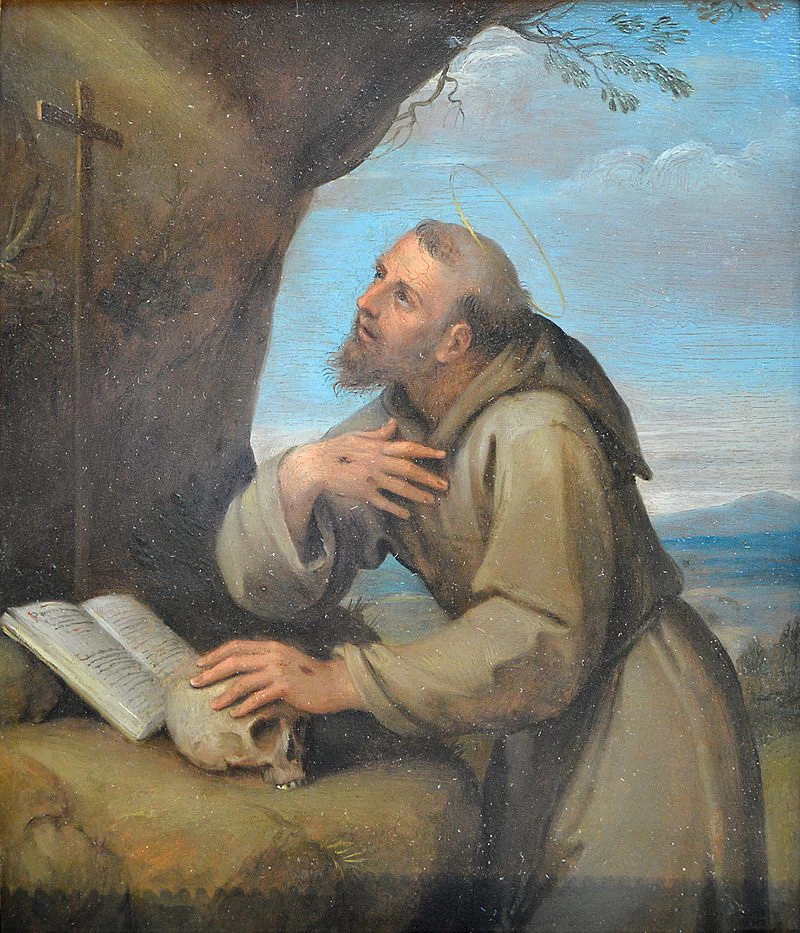 San Francesco d'Assisi davanti al crocifisso